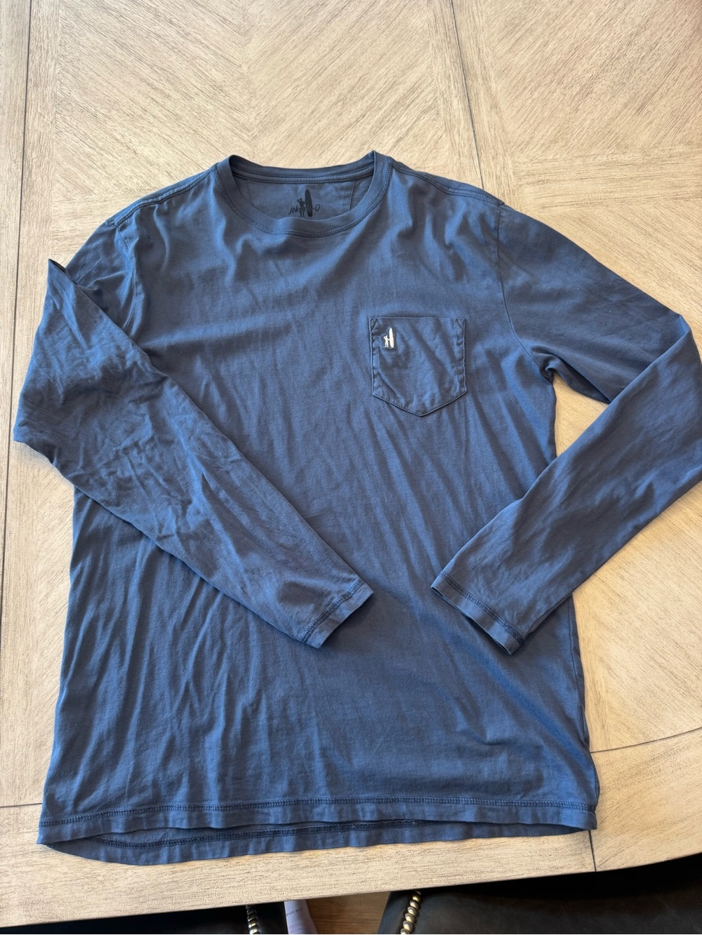 johnnie-O Navy Long Sleeve Pocket Tee